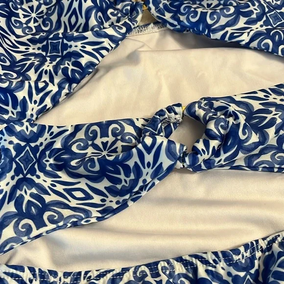 Maar Blue Patterned Swimsuit
